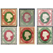 Queen Victoria in oval, two denominations - Germany / Old German States / Helgoland 1875 Set