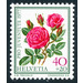 Roses - Edelrose  - Switzerland 1977 - 40 Rappen