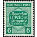 Sample show Leipzig products  - Germany / Sovj. occupation zones / West Saxony 1945 - 6 Pfennig