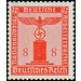 Service stamp series: official stamps of the party  - Germany / Deutsches Reich 1938 - 8 Reichspfennig