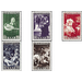 Special stamp series: Charity issue in favor of Volkshilfe - Germany / Saarland 1951 Set