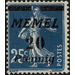 The Seederess, italic overprint Memel - Germany / Old German States / Memel Territory 1922 - 20