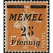 The Seederess, italic overprint Memel - Germany / Old German States / Memel Territory 1922 - 25