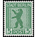 Time stamp series  - Germany / Sovj. occupation zones / Berlin und Brandenburg 1945 - 5 Pfennig