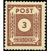Time stamp series  - Germany / Sovj. occupation zones / East Saxony 1945 - 3 Pfennig