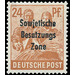 Time stamp series  - Germany / Sovj. occupation zones / General issues 1948 - 24 Pfennig