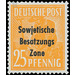 Time stamp series  - Germany / Sovj. occupation zones / General issues 1948 - 25 Pfennig