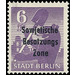 Time stamp series  - Germany / Sovj. occupation zones / General issues 1948 - 6 Pfennig