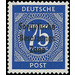 Time stamp series  - Germany / Sovj. occupation zones / General issues 1948 - 75 Pfennig