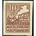 Time stamp series  - Germany / Sovj. occupation zones / Mecklenburg-Vorpommern 1945 - 10 Pfennig