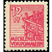 Time stamp series  - Germany / Sovj. occupation zones / Mecklenburg-Vorpommern 1945 - 12 Pfennig