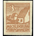 Time stamp series  - Germany / Sovj. occupation zones / Mecklenburg-Vorpommern 1945 - 3 Pfennig