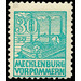 Time stamp series  - Germany / Sovj. occupation zones / Mecklenburg-Vorpommern 1945 - 30 Pfennig