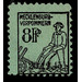 Time stamp series  - Germany / Sovj. occupation zones / Mecklenburg-Vorpommern 1945 - 8 Pfennig