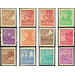 Time stamp series  - Germany / Sovj. occupation zones / Mecklenburg-Vorpommern 1945 Set