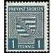 Time stamp series  - Germany / Sovj. occupation zones / Province of Saxony 1945 - 1 Pfennig