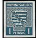 Time stamp series  - Germany / Sovj. occupation zones / Province of Saxony 1945 - 1 Pfennig