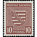 Time stamp series  - Germany / Sovj. occupation zones / Province of Saxony 1945 - 10 Pfennig