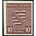 Time stamp series  - Germany / Sovj. occupation zones / Province of Saxony 1945 - 10 Pfennig