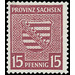 Time stamp series  - Germany / Sovj. occupation zones / Province of Saxony 1945 - 15 Pfennig