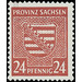 Time stamp series  - Germany / Sovj. occupation zones / Province of Saxony 1945 - 24 Pfennig