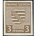 Time stamp series  - Germany / Sovj. occupation zones / Province of Saxony 1945 - 3 Pfennig