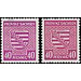 Time stamp series  - Germany / Sovj. occupation zones / Province of Saxony 1945 - 40 Pfennig