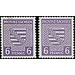 Time stamp series  - Germany / Sovj. occupation zones / Province of Saxony 1945 - 6 Pfennig