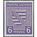 Time stamp series  - Germany / Sovj. occupation zones / Province of Saxony 1945 - 6 Pfennig