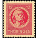 Time stamp series  - Germany / Sovj. occupation zones / Thuringia 1945 - 12 Pfennig