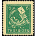 Time stamp series  - Germany / Sovj. occupation zones / Thuringia 1945 - 6 Pfennig