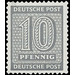 Time stamp series  - Germany / Sovj. occupation zones / West Saxony 1945 - 10 Pfennig