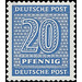 Time stamp series  - Germany / Sovj. occupation zones / West Saxony 1945 - 20 Pfennig