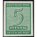 Time stamp series  - Germany / Sovj. occupation zones / West Saxony 1945 - 5 Pfennig