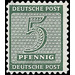 Time stamp series  - Germany / Sovj. occupation zones / West Saxony 1945 - 5 Pfennig