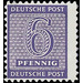 Time stamp series  - Germany / Sovj. occupation zones / West Saxony 1945 - 6 Pfennig