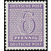 Time stamp series  - Germany / Sovj. occupation zones / West Saxony 1945 - 6 Pfennig