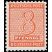 Time stamp series  - Germany / Sovj. occupation zones / West Saxony 1945 - 8 Pfennig