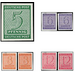 Time stamp series  - Germany / Sovj. occupation zones / West Saxony 1945 Set