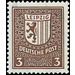 Time stamp series  - Germany / Sovj. occupation zones / West Saxony 1946 - 3 Pfennig