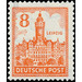 Time stamp series  - Germany / Sovj. occupation zones / West Saxony 1946 - 8 Pfennig