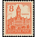 Time stamp series  - Germany / Sovj. occupation zones / West Saxony 1946 - 8 Pfennig