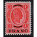 Value imprint in French currency  - Austria / k.u.k. monarchy / Austrian Post on Crete 1903 - 1 Franc
