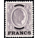 Value imprint in French currency  - Austria / k.u.k. monarchy / Austrian Post on Crete 1904 - 2 Franc