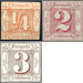 Value in square, Groschen - Germany / Old German States / Thurn und Taxis 1861 Set