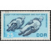 World Championship runs in motorcross, Apolda, motorcycle race, Sachsenring  - Germany / German Democratic Republic 1963 - 25 Pfennig