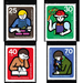 Youth stamps 1974 - elements of international youth work - Germany / Federal Republic of Germany 1974 Set